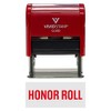 HONOR ROLL Self-Inking Office Rubber Stamp (Red) - Medium
