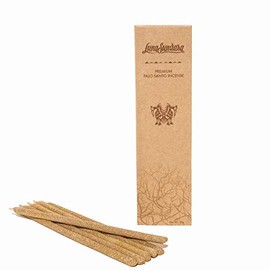Luna Sundara Premium Palo Santo Hand Rolled Incense Sticks from 100% Wild Peruvian Palo Santo, for Meditation, Relaxation, and Spiritual Cleansing