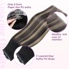 IDN BEAUTY Seamless Clip In Hair Extensions Human Hair, Straight
