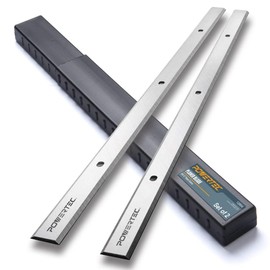 POWERTEC 12 Inch Planer Blades for Harbor Freight Central Machinery Surface Planer 95082 Planer, Set of 2 (12804-2)