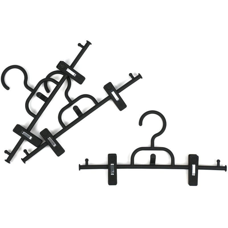 Sawafuji BOJ-03 Bottom Hanger, Connected, Set of 3, Black, Width