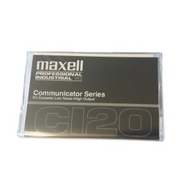 Maxell Professional Industrial Communicator Series C120 Audio Cassette Tapes - Case of 10