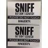 Stickerfix 6pc Hagerty SNIFF DON'T SCRATCH DO NOT TOUCH STICKER