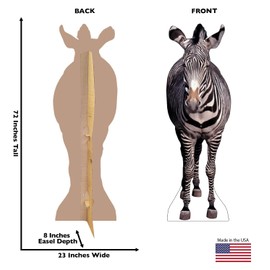 Cardboard People Zebra Life Size Cardboard Cutout Standup