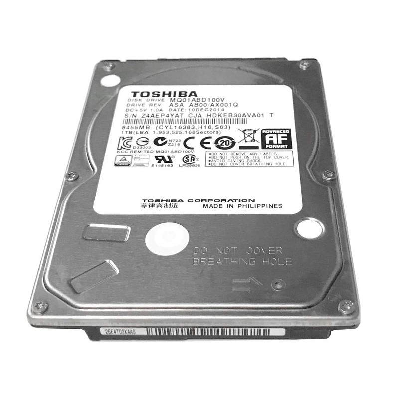 Toshiba 1TB 5400RPM 8MB Cache SATA 3.0Gb/s 2.5 inch Notebook