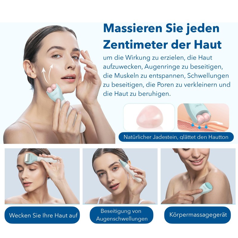 Micro Roller Biomassager for Face, Eyes, Scalp and Body -