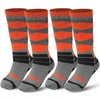 Winter Warm Kids Ski Socks - 2 Pairs Merino Wool