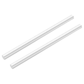 DMiotech 2 Pcs Aluminum Rods,16mm Dia 300mm Long Solid Round Rod Stick 6061 Extruded Lathe Bar Stock Aluminum Metal Rods for DIY Craft Model Plane Ship Car