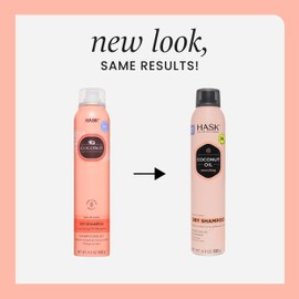 HASK Coconut Nourishing Dry Shampoo Duo (4.3oz-Qty 2) & Coconut Nourishing Deep Conditioner Packette, Aluminum-Free, Sulfate-Free, Paraben-Free, Color Safe, for All Hair Types