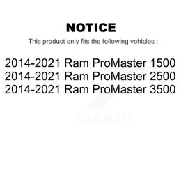 Top Quality Rear Parking Brake Hardware Kit 13-H7380 Replacement For 2014-2021 Ram ProMaster 2500 3500 1500