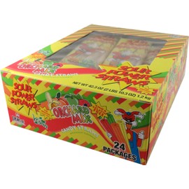 NEW Sour Power Orchard Mix Candy Straw Packages