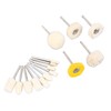 50Pcs Wool Felt Mandrel Mounted Grinding Polishing Wheel Buffing Wheel