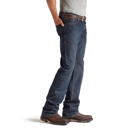 ARIAT Flame Resistant M4 Low Rise Basic Boot Cut Jean – Men’s Durable Work Jeans Shale