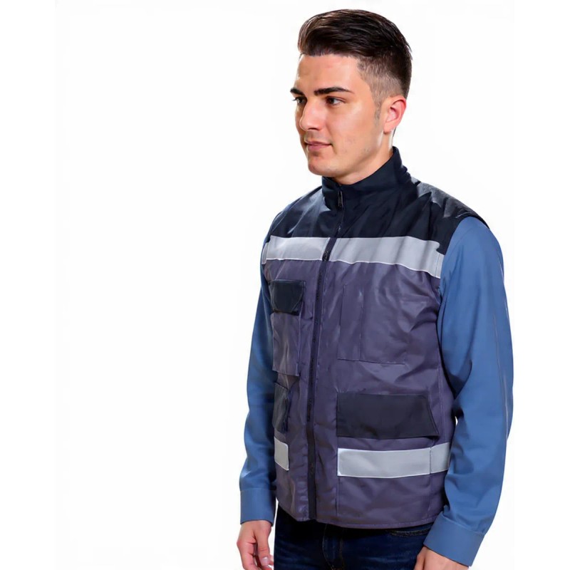 Chaleco Ejecutivo Reflejante Seguridad Industrial Ligero