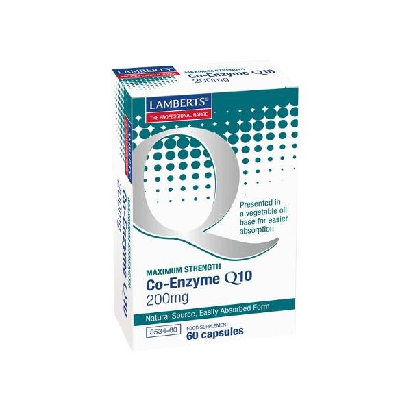 LAMBERTS CO-ENZYME Q10 200MG 60CAPSULES