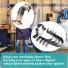 Pertresion Dust Collection Hose and Pipe Holder Adjustable Hangers Bracket,