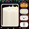 Retisee Extra Large Flameless Candles LED Battery Operated Real Wax