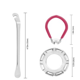 Wmzjnljy 4pcs Bike Spoke Wrench Kit Bike Spoke Wrench Kit Forged Steel Bike Rim Correct Tool Bicycle Spoke Tool-Grey(M58-4)