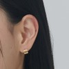 Gold&Deer 14K Goldfield Mini Wide One-Touch Earrings White Gold /