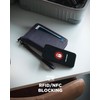 VULKIT Porta Pasaporte de Cuero con Bloqueo RFID y Correa