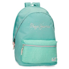 Pepe Jeans Jane Small Backpack, Blue, 19 x 23 x 8 cm, Polyester, 3.5 L, blue, double backpack
