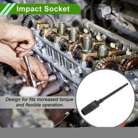 HOPESPANNER Universal 168mm Impact Socket Durable Hardware Tool CR-V 1 Pcs 6 Point 12mm for Car Motorcycle Dirtbike Repair