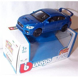 Burago Street Fire Subaru WRX STi 2017 in Blue Car 1:43 scale Diecast model