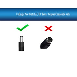 UpBright 19V AC/DC Adapter Compatible with Adapter Tech ATS065T-A190 107000 ATS065T-P/A190 minipcr ATS065T-P190 QP-1000-03 ATS065S-P190#AC-36 19VDC 3.43A 65W DC19V Power Supply Cord Battery Charger