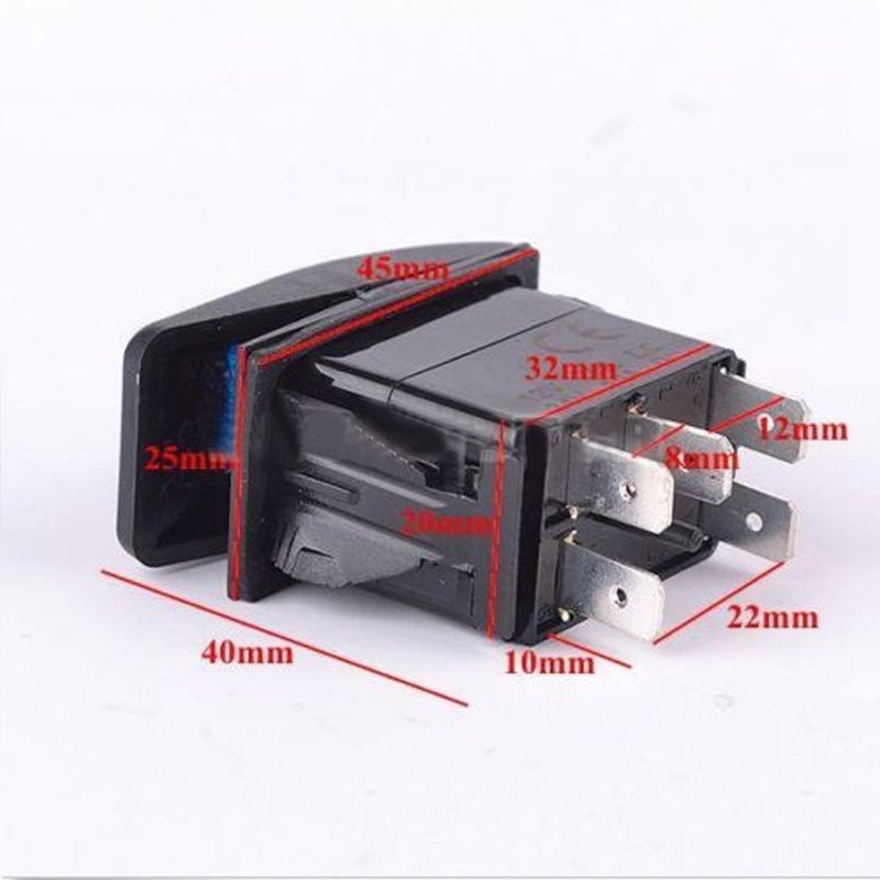 Etopar Car Boat 12V 20A 24V 10A Momentary Red Cover