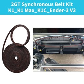 Toaiot K1 Max K1C K1 Ender-3 V3 X Y-Axis Synchronous Non-Slip Driven Belt 3D Printer Accessories Belt Replacement - 2GT-6mm RF Open Timing Belt: (Needed to Cut)