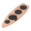 Coffee Tamper Holder Boat Shape 4 Slots Anti Slip Stable