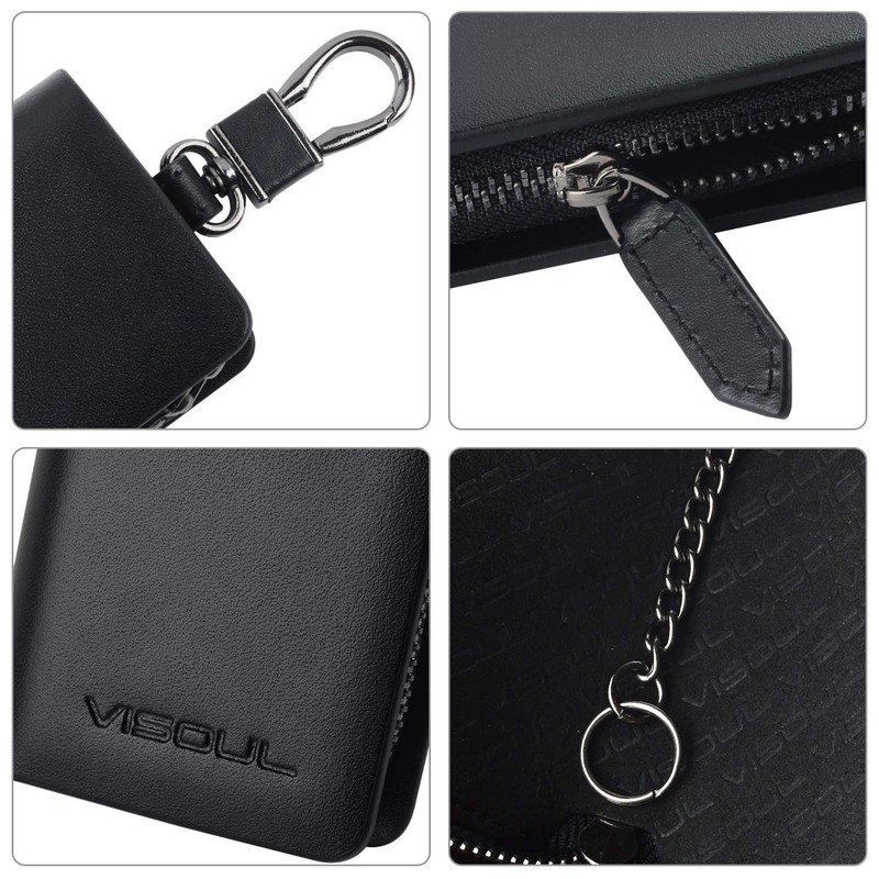 VISOUL Smart Key Case, Genuine Leather, Italian Leather, Cover Type,