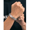 Richsteel Stainless Steel 12MM Franco Chain Bracelet for Men Punk