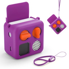 Silicone Cover for Yoto Mini(2024 Edition) Player, Protective Sleeve Case Compatible with Audio Music Player，Soft Carrying case Sleeve (Purple)