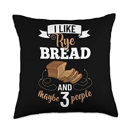 Rye Bread Recipes Gluten Free Seeds German Flour Throw Pillow