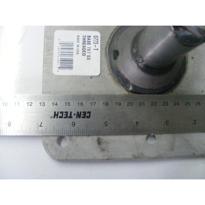 Attwood Swivl-Eze 6773-T Lock'N-Pin Stainless Steel Base Plate, Bronze Bushing