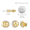DST Earrings for Women Men 925 Sterling Silver DST Sorority