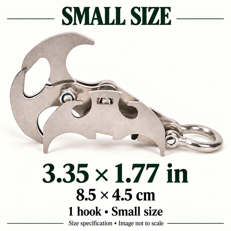 Folding Grappling Hook Multifunctional Stainless Steel Survival Outdoor Climbing Claw