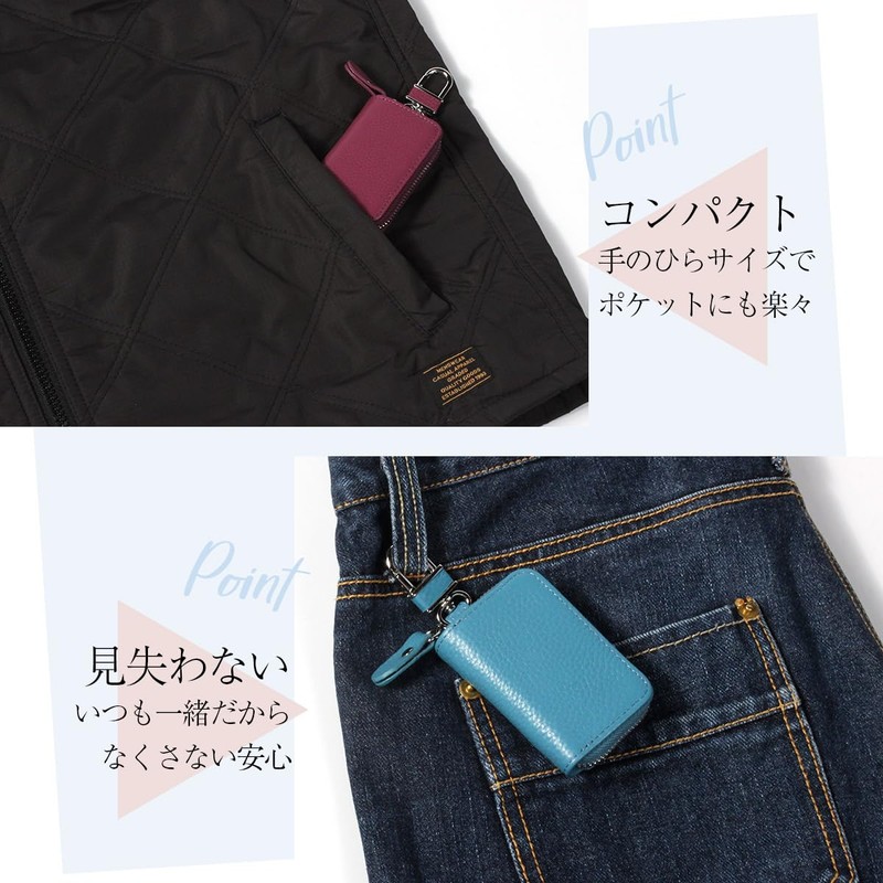 case-ren smart key case genuine leather leather smart key case
