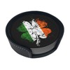 St Patricks Day Irish Shamrock Coasters for Drinks with Holder