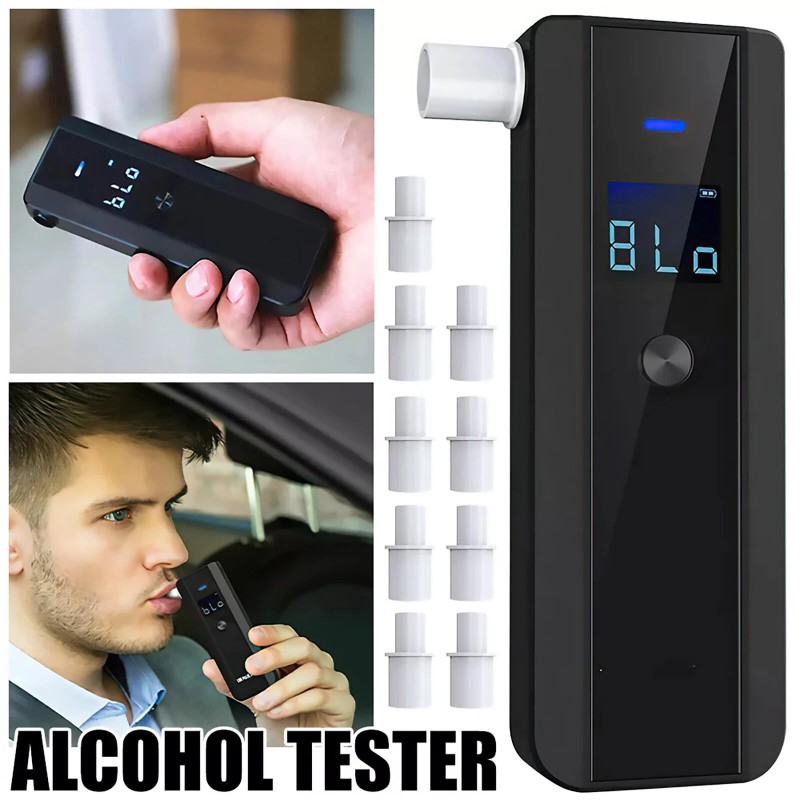 LCD Digital Breath-Alcohol Tester Breathalyser Police Analyzer 5s Response