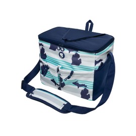 geckobrands Large Removable Hardliner Tote Cooler – Holds Up to 24 Cans or 15 Bottles, 5 Pockets/2 Neoprene, Easy Access Lid