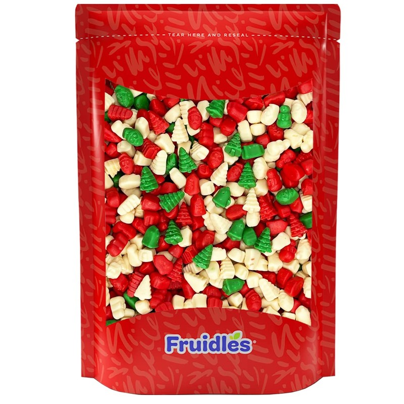Fruidles Christmas Mello Cremes Gummi Bears Candy Sweet Confection, Traditional