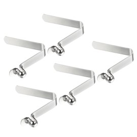 PATIKIL 8.3 x 7 mm Pack of 5 Kayak Paddle Press Studs Pole Switch Spring Clips Steel Hollow Button Locking Tube Single Pin for Camping Awning Tent Poles