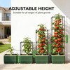 Raised Garden Bed Tomato Planter with Trellis, 52" Self Watering