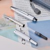 Jinhao 10 Series Press Fountain Pen Brushed Matte Chrome Retractable