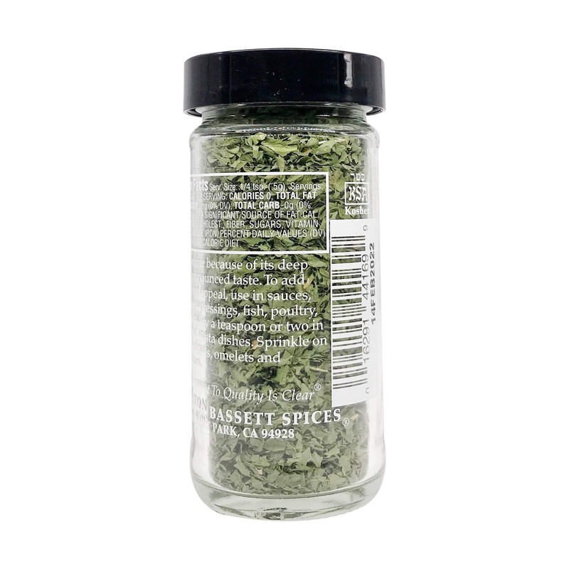 Morton & Bassett Italian Parsley, 0.4oz – Salt-Free, Non-GMO, Spice