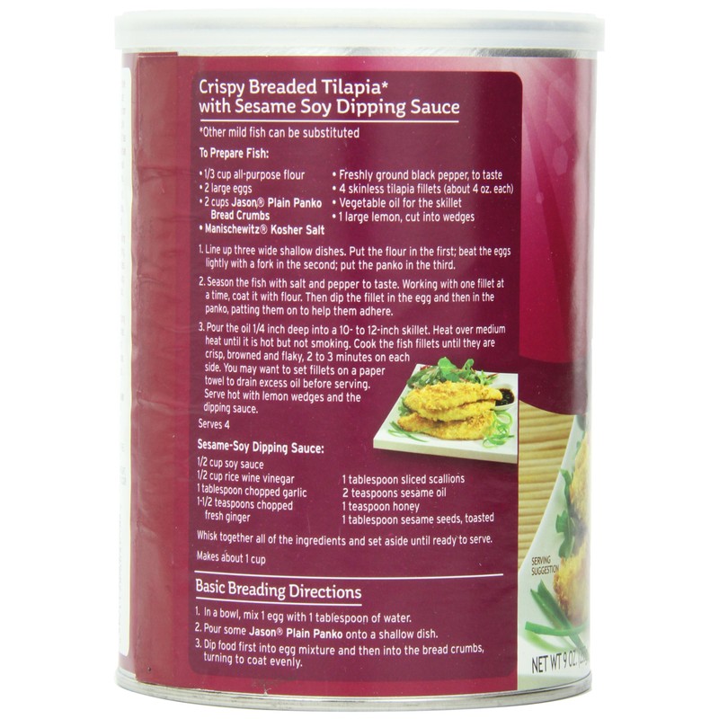 Jason Bread Crumbs, Plain Panko, 8 Ounce