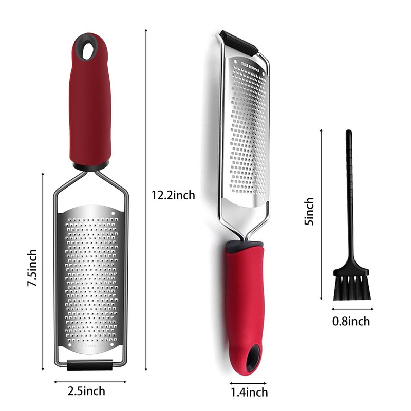 CUESVAP Cheese Grater for Kitchen and Parmesan, 3 in 1