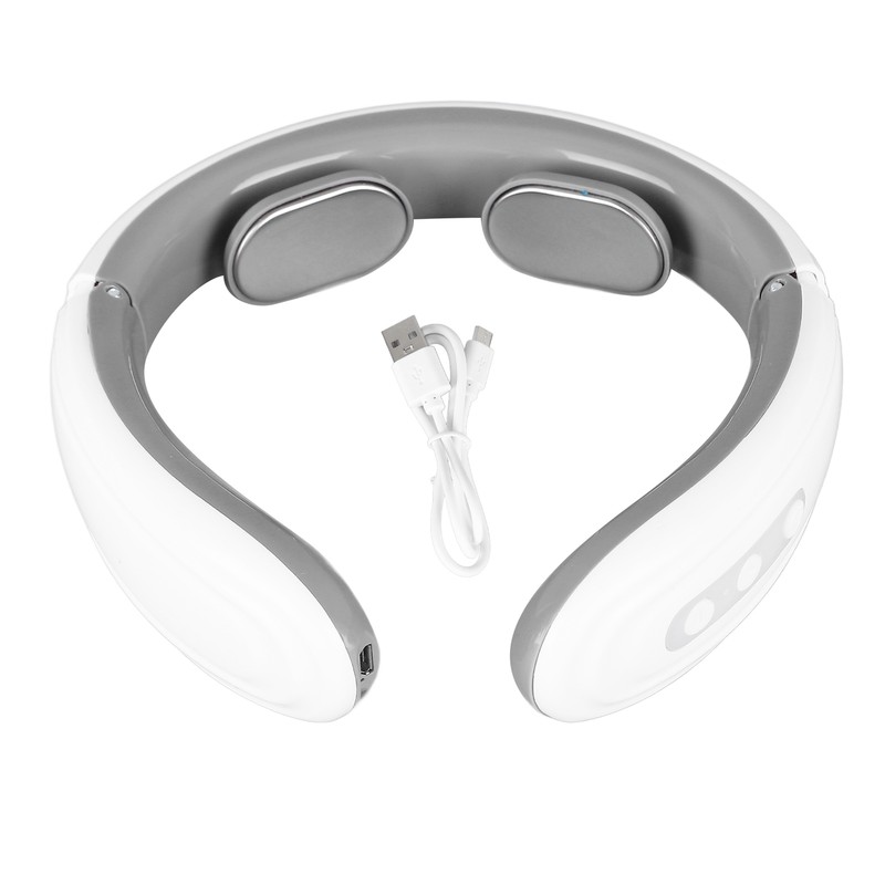 Electric Pulse Neck Massager Vibration Heat 3D Fitment Reduce Fatigue
